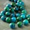 Dyed Aqua Reconstituted Stone Round Beads, 8mm by Bead Landing&#x2122;
